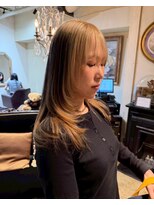 グッドフェローズ キタホリエ(GoodFellas kitahorie) 透明感溢れるレイヤーハイトーンロングヘアブリーチ透明感カラー