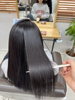 ミラバイケンジ 藤沢(Mira by KENJE)&nbsp;ダークパープル/ナチュラルショート/夏のヘアアレンジ/藤沢