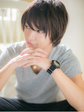 ブルー(BLUE) *CUORE水戸*…大人の色気…アンニュイマッシュショートレイヤーb