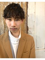 メーヴェ(Mowen) 南堀江　mowen メンズ　ニュアンスパーマ　マッシュショート