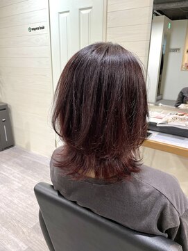 アンプヘアー 二条店(unpeu hair) 【ウルフボブ】ピンクカラー/イルミナカラー/ウルフカット