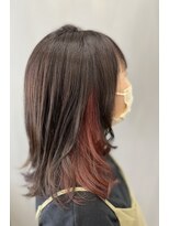 トップヘアー 中庄店(TOP HAIR fuapua)&nbsp;ピンクインナーカラー【りり】