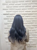 ビランチェ 池袋(bilancia) 【bilancia池袋】韓国風ブルーラベンダー、青髪、
