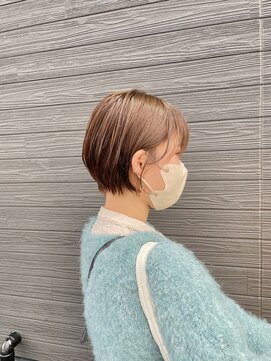 琉月 枝松店 モテショート×透けるベージュ