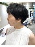 大人くびれショート/ひし形/白髪ぼかし/髪質改善40代50代60代