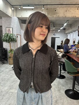 シールドヘアー 沖縄 新都心(C'LD Hair) 【C’LD 】ミルクティーグレージュ/ミルキーグレージュ/ボブ