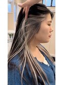 【sida保住】10代20代インナーカラーホワイトブリーチ