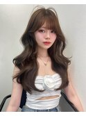 前髪×顔まわりカット×レイヤーカット