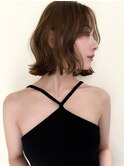 ハイライトバレイヤージュダブルカラーショートカット　30代40代
