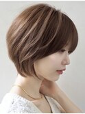 ショートボブ/メルティカラー/マロンベージュ/マッシュショート