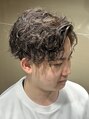 ヒロギンザバーバーショップ 大宮店(HIRO GINZA BARBER SHOP) 定番センターパートに波巻きツイストスパイラルパーマ