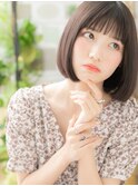 ■ぱっつん前髪黒髪美髪切りっぱなしボブ307-3戸田公園30代40代