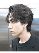 原宿フェザーパーマニュアンスパーマ波巻きパーマセンターパート