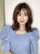 タヤ 府中店(TAYA)&nbsp;シースルーバングオリーブカラーコテ巻き