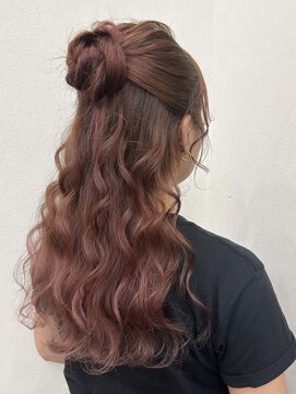 チューズデー(TUESDAY) おだんごハーフアップ