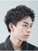 武蔵小杉短髪アップバングショート緩めツイストスパイラルパーマ