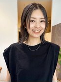 顔周りレイヤー/似合わせ/ナチュラルブラウン
