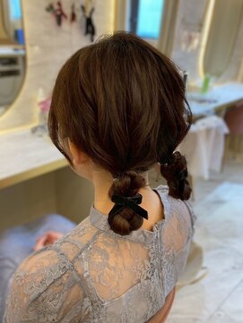 ヘアアレンジメント ボガスティーズ 溝の口店(Hair arrangement Vogusty's) ツインアレンジ/ツイン団子/ブライダル/イベント