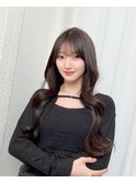 韓国風ゆるカール×シースルーバング10代20代30代40代