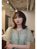 20代30代イメチェン小顔レイヤーグレージュ