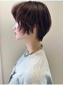 【MINX】くびれヘアアプリコットオレンジハイライトカラー表参道