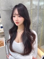 ロンドメリア 天神大名店(Lond Melia) イメチェンヘアスタイル美髪のススメワイドバングブルーブラック