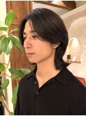 メンズヘア メンズパーマ メンズレイヤー センターパート 銀座