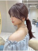 平野実花/くびれ/レイヤーカット/髪質改善/ブラウン/カラー