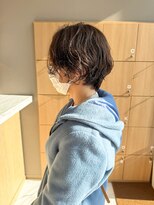 ユウヘアー 千代田橋店(U Hair)&nbsp;ニュアンスパーマ風クセ毛ショートボブ