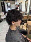 ツイストスパイラル　縦落ちスパイラル　縦落ちパーマ　波巻き