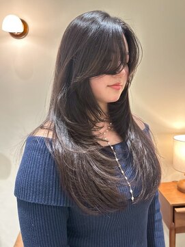 ハーパーズ 渋谷(harpers) ダークアッシュブラウンバタフライレイヤーカット