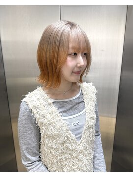 ソル オモテサンドウ 表参道 青山(SOL . OMOTESANDO) ブリーチ2回暖色ルーツカラーstylist聖斗