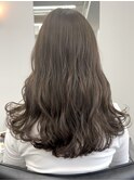 *ブリーチなしWカラーロングレイヤーカット顔周りレイヤー韓国