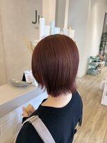 ジュエ ヘアー デザイン(Jue hair design)&nbsp;ボルドーカラー/夏カラー/ワンカラー/暖色カラー/知立/20代