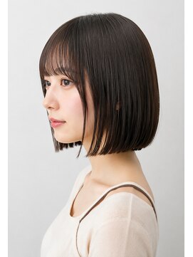 ヘアーエボリューション シースルーバング×艶ボブ