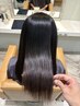 【２回目以降/4ヶ月以内】アイロン使わない縮毛矯正+カット+髪質改善TR