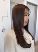 艶髪ロングストレート/白髪ぼかし