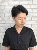 ショートレイヤー ソフトツーブロック MEN'S HAIR　池袋