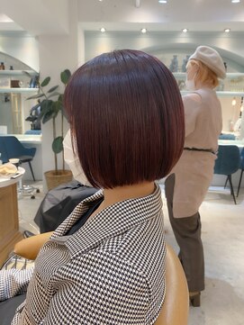 ロンド シャルム 吉祥寺(Lond charme) Lond【千田大地】テラコッタピンクあごラインミニボブ