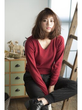 ミエル ヘア 新宿(miel hair) 〈mielhair新宿〉艶カラー　ニュアンスミディ　TOKIO