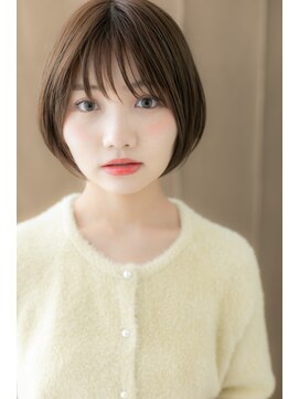 カバーヘア 上尾西口店(COVER HAIR) ミルクティーブラウン大人かわいいミニボブZ上尾10代20代30代