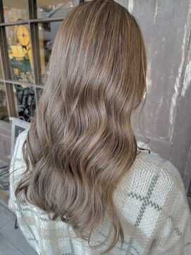 ヘアースタジオ エフ(Hair studio f) ブリーチなし!ミルクティベージュby平松