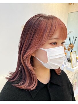 レム(REM) ピンク×インナーカラー