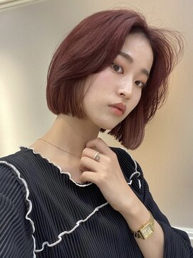 アフロートリノ(AFLOAT Leino) 【修】20代30代40代◎透明感カラー×韓国切りぱなしボブ
