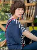 くせ毛風前下がりショートマッシュボブパーマc5大宮20代30代40代