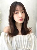 20代30代40代◎斜めバング前髪パーマぱっつん前髪斜めバング