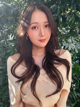 オーブ ヘアー レオ 千歳烏山店(AUBE HAIR leo) 20代・30代_シアーブラウンくびれヘア