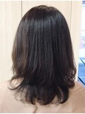 大人可愛い20代30代40代レイヤースタイル 暗めアッシュカラー