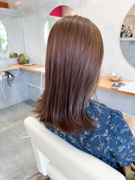 ドラマティックヘア(DRAMATIC HAIR) ナチュラルストレート×ロブ