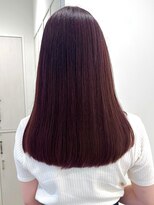 ガーデンヨコハマ(GARDEN YOKOHAMA) 暖色 チェリーレッド 切りっぱなし ロング ブリーチなしWカラー